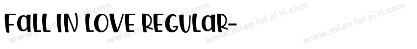 Fall in Love Regular字体转换